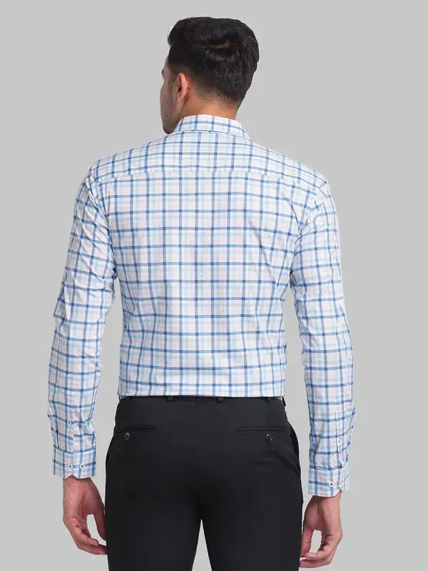Men Slim Fit Blue Shirt