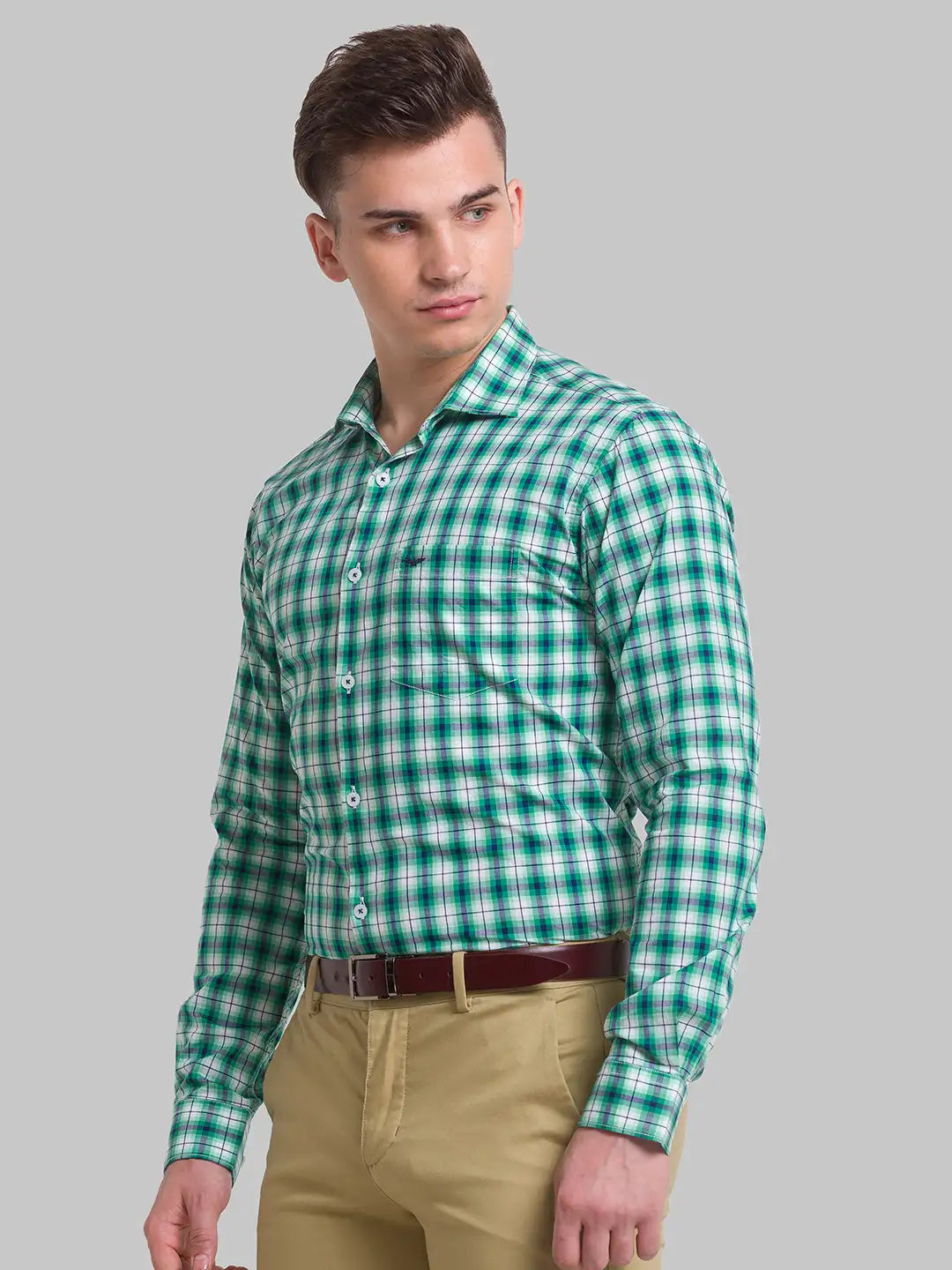 Men Slim Fit Pink Shirt