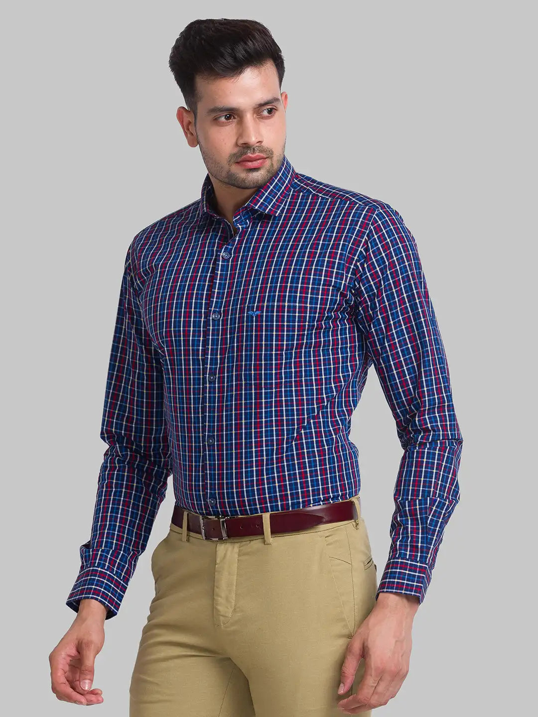 Men Slim Fit Red Shirt