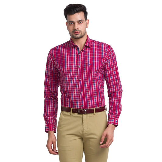 Men Slim Fit Blue Shirt