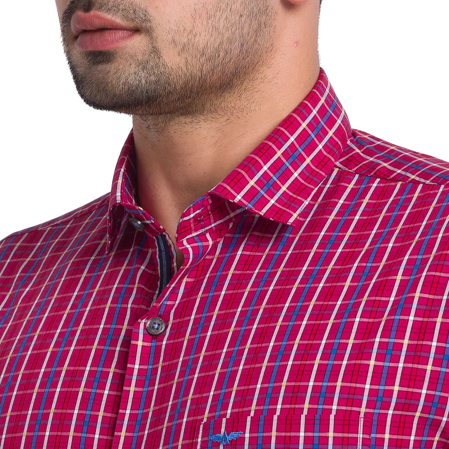 Men Slim Fit Blue Shirt