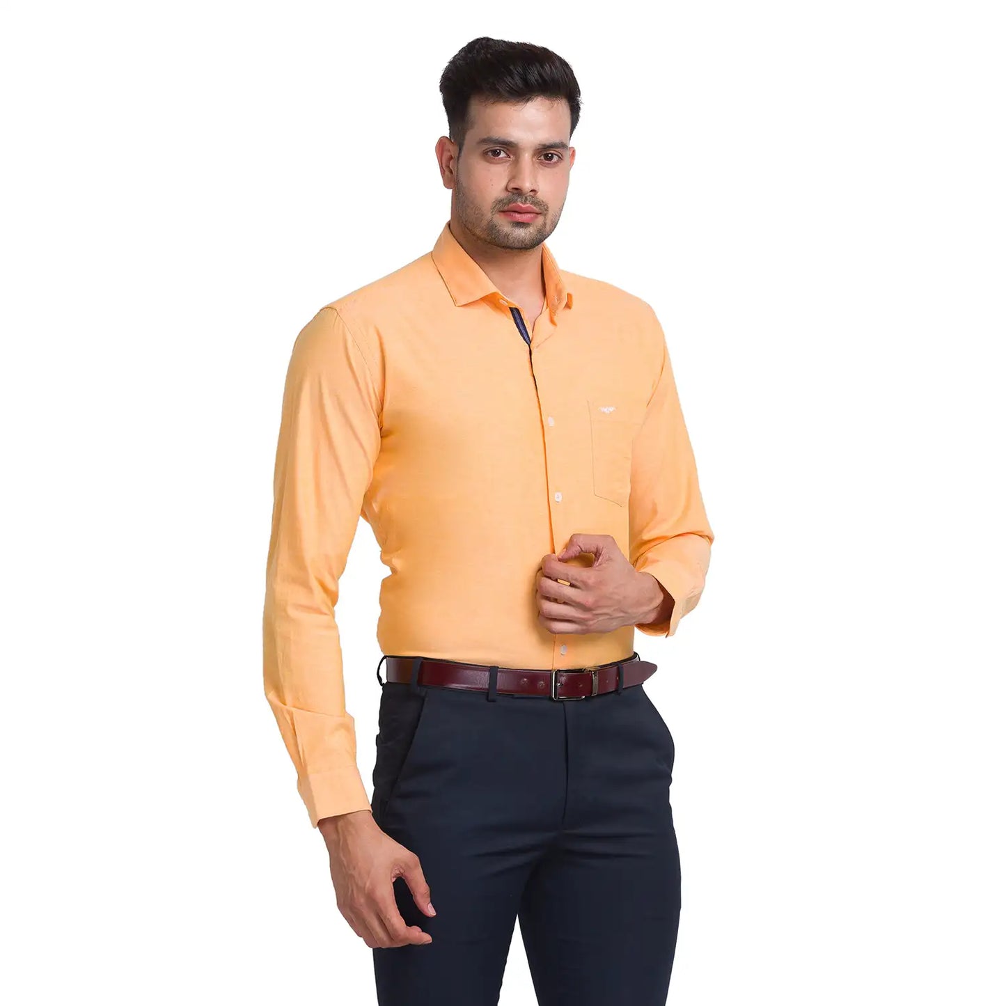 Men Slim Fit Green Shirt