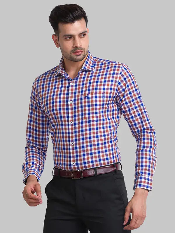 Men Slim Fit Blue Shirt