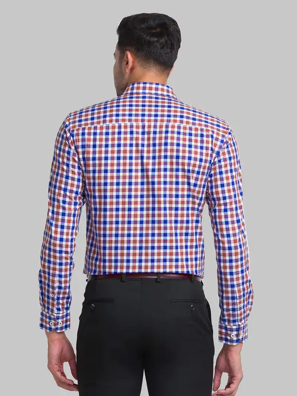 Men Slim Fit Blue Shirt