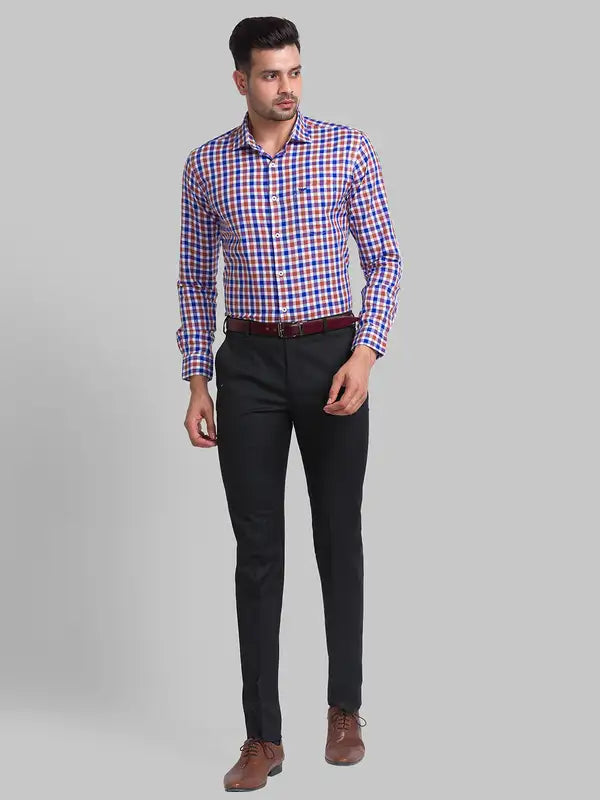 Men Slim Fit Blue Shirt