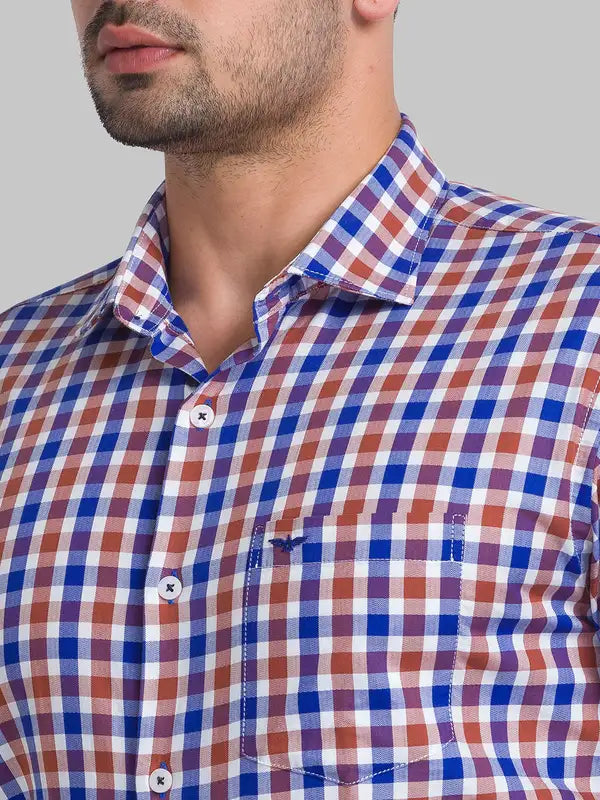 Men Slim Fit Blue Shirt