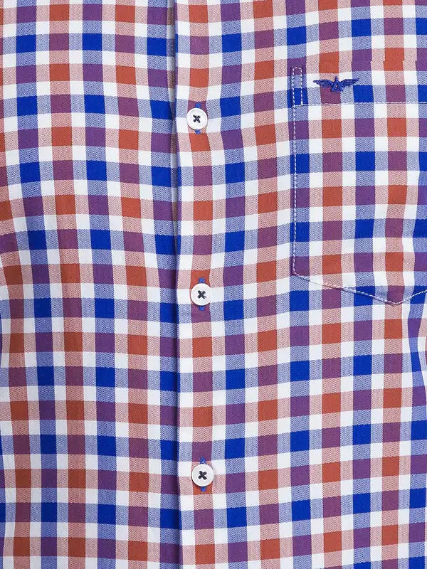 Men Slim Fit Blue Shirt