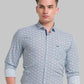 Men Slim Fit Green Shirt