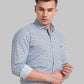Men Slim Fit Green Shirt