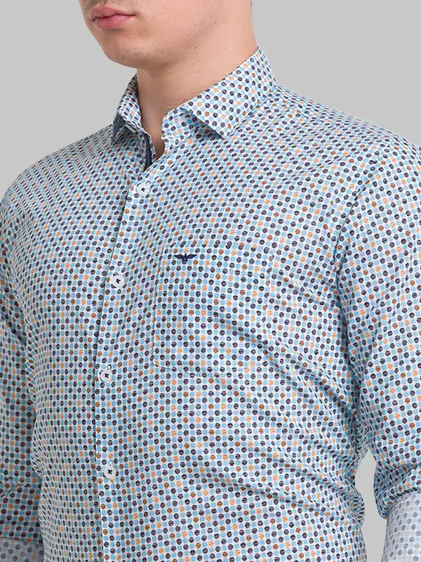 Men Slim Fit Green Shirt