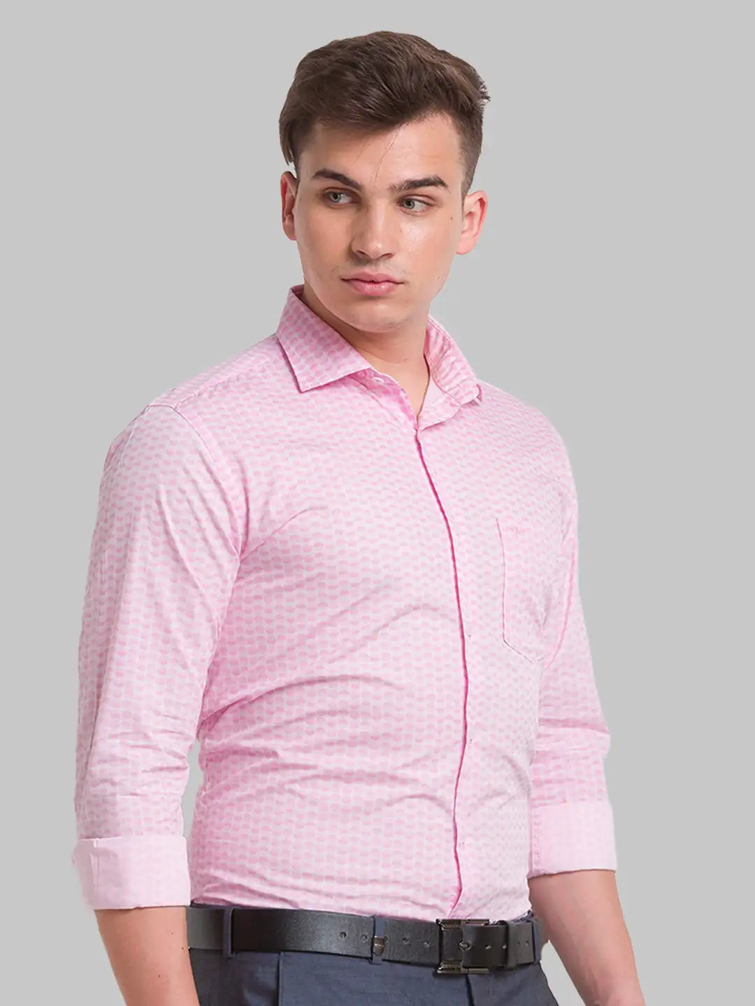 Men Slim Fit Blue Shirt