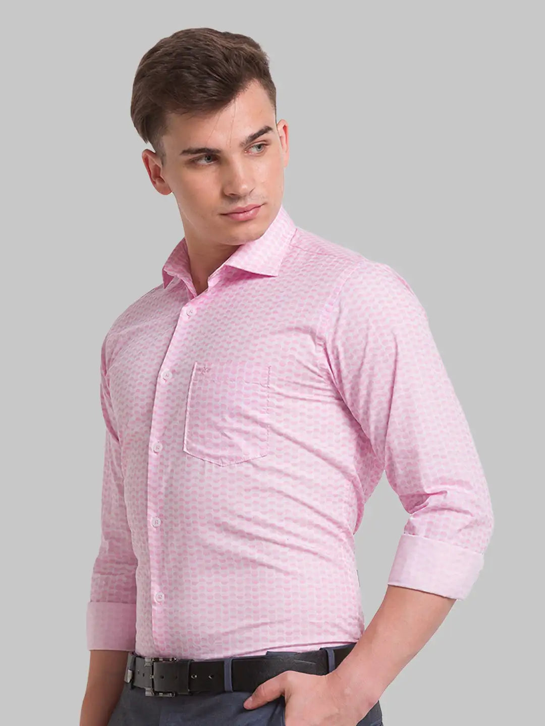 Men Slim Fit Blue Shirt