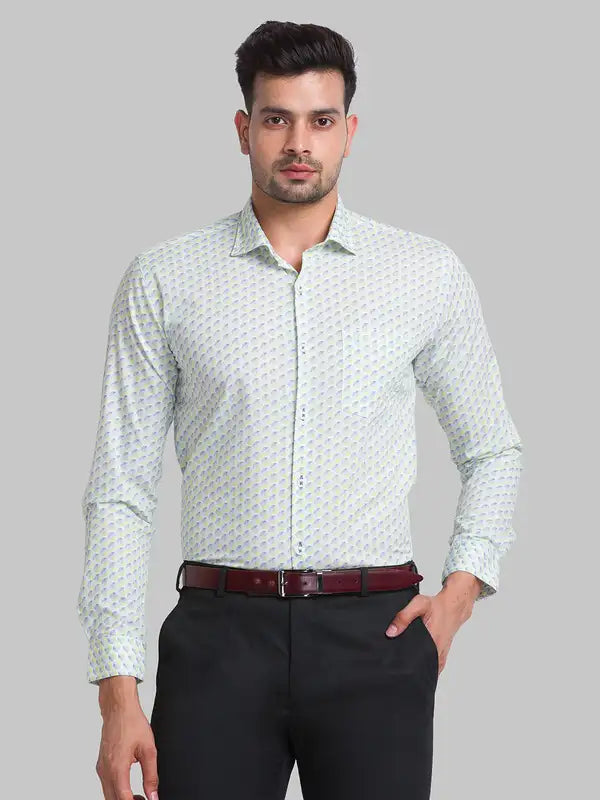 Men Slim Fit Blue Shirt