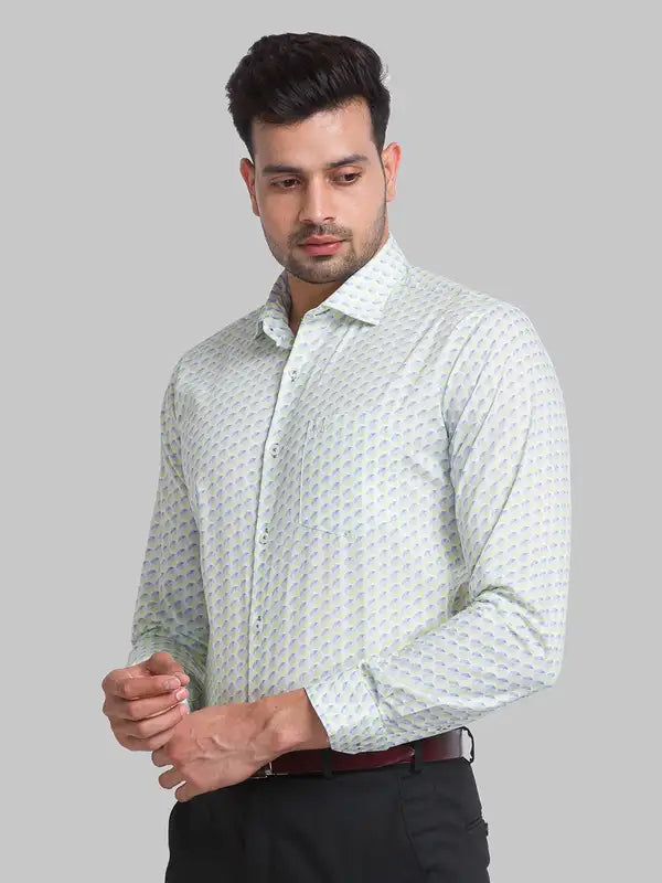 Men Slim Fit Blue Shirt