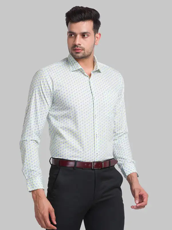 Men Slim Fit Blue Shirt