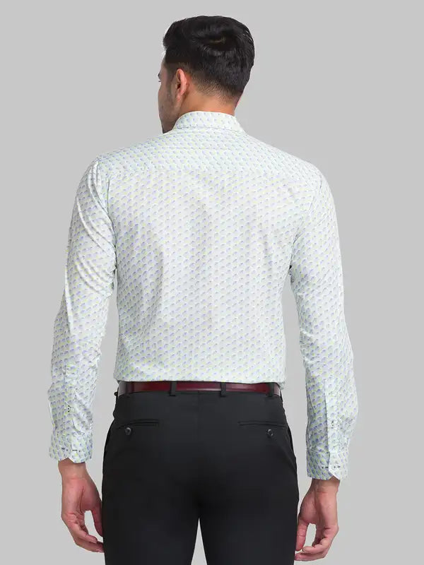 Men Slim Fit Blue Shirt