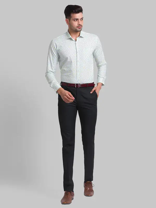 Men Slim Fit Blue Shirt