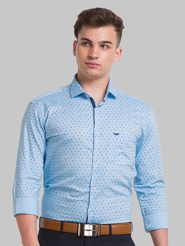 Men Slim Fit White Shirt