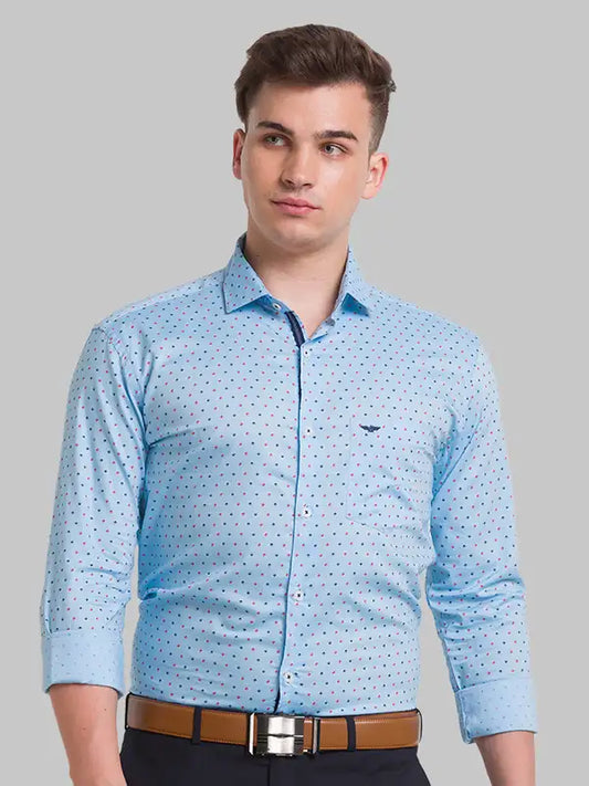 Men Slim Fit White Shirt