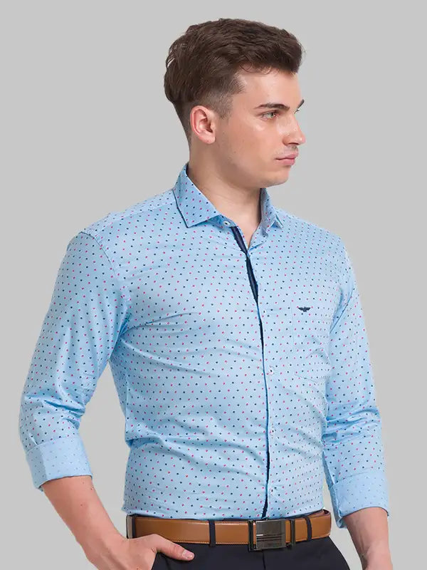 Men Slim Fit White Shirt