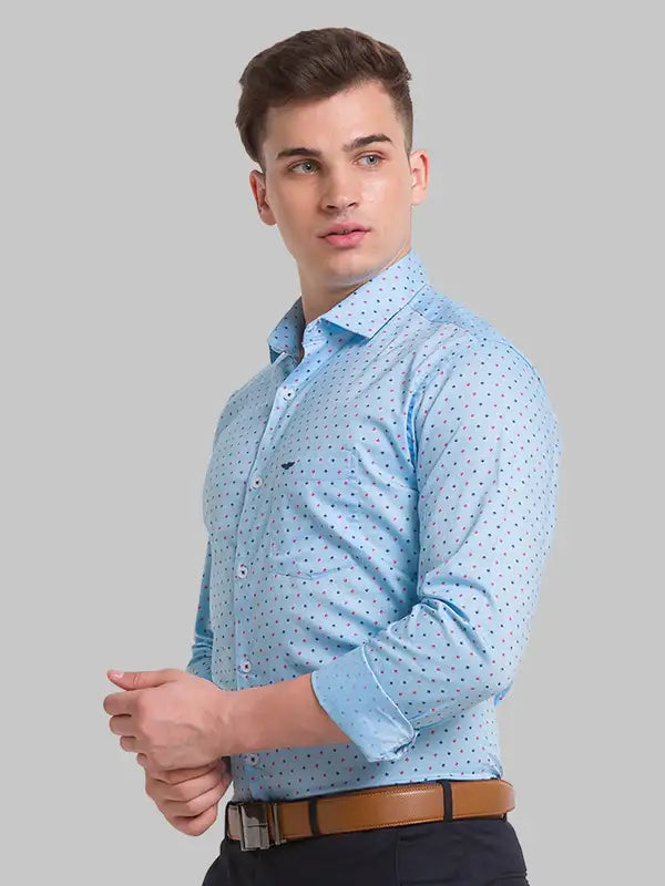 Men Slim Fit White Shirt