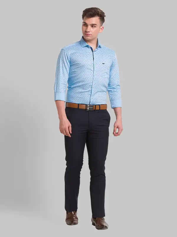 Men Slim Fit White Shirt