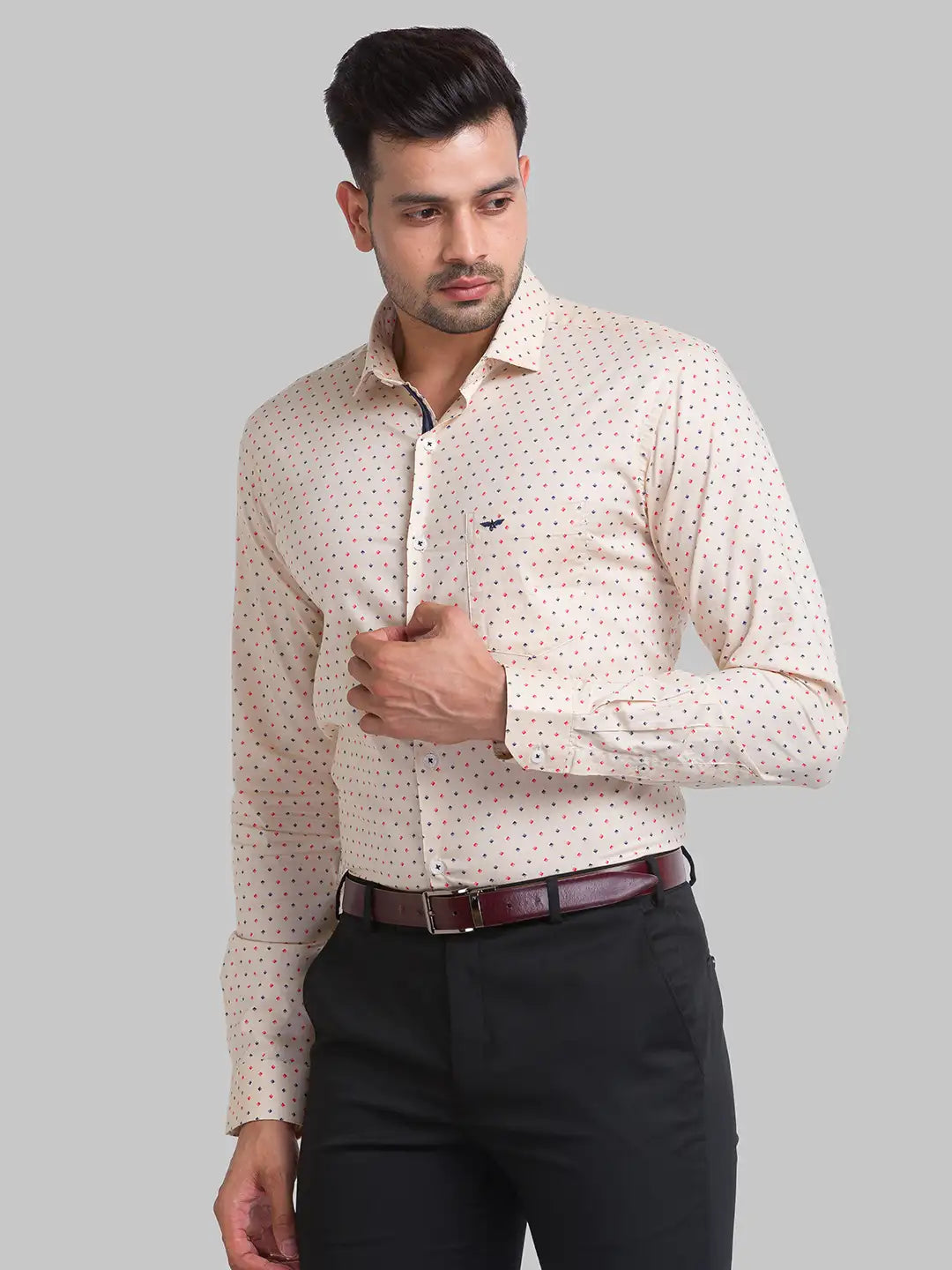 Men Slim Fit Blue Shirt