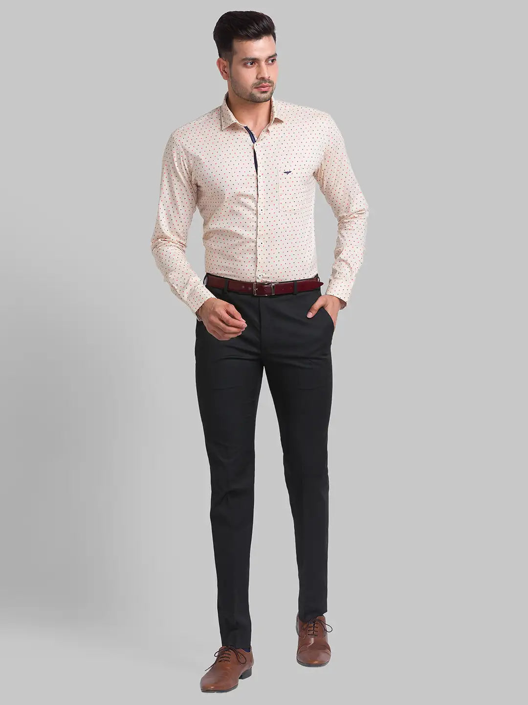 Men Slim Fit Blue Shirt