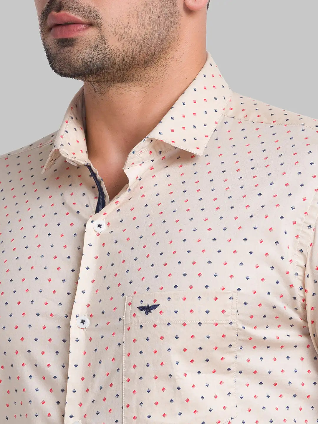 Men Slim Fit Blue Shirt