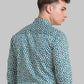 Men Slim Fit Green Shirt