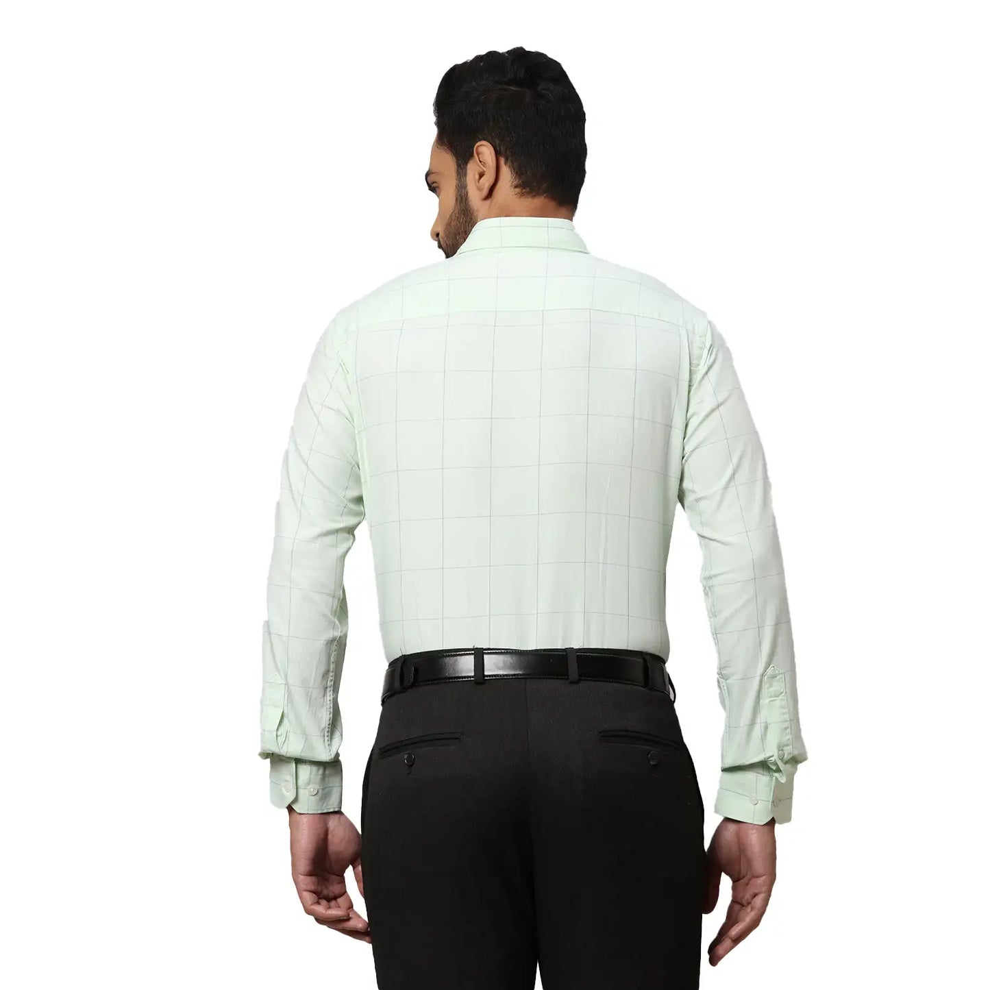 Men Slim Fit Yellow Shirt