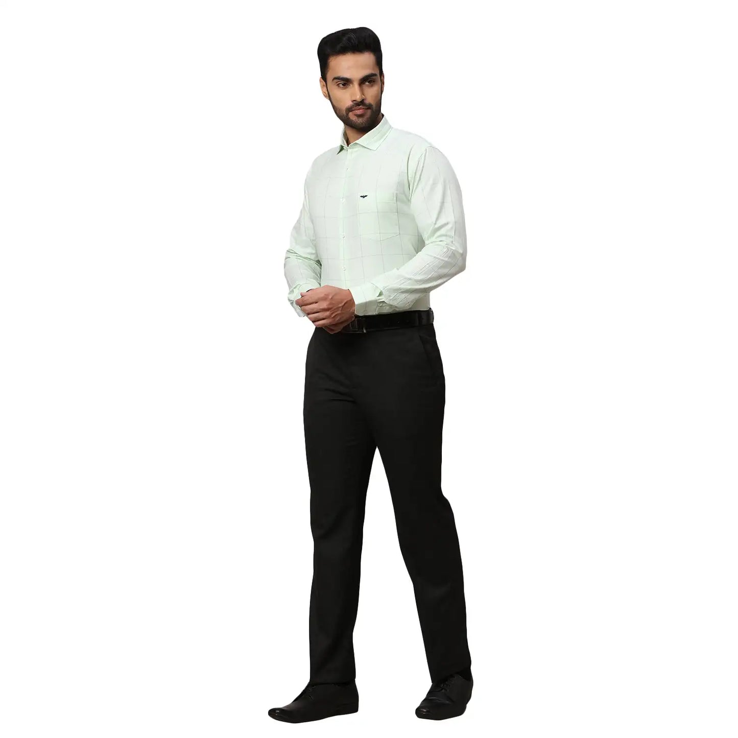Men Slim Fit Yellow Shirt