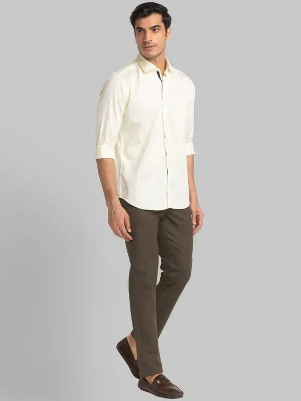 Men Slim Fit Red Shirt