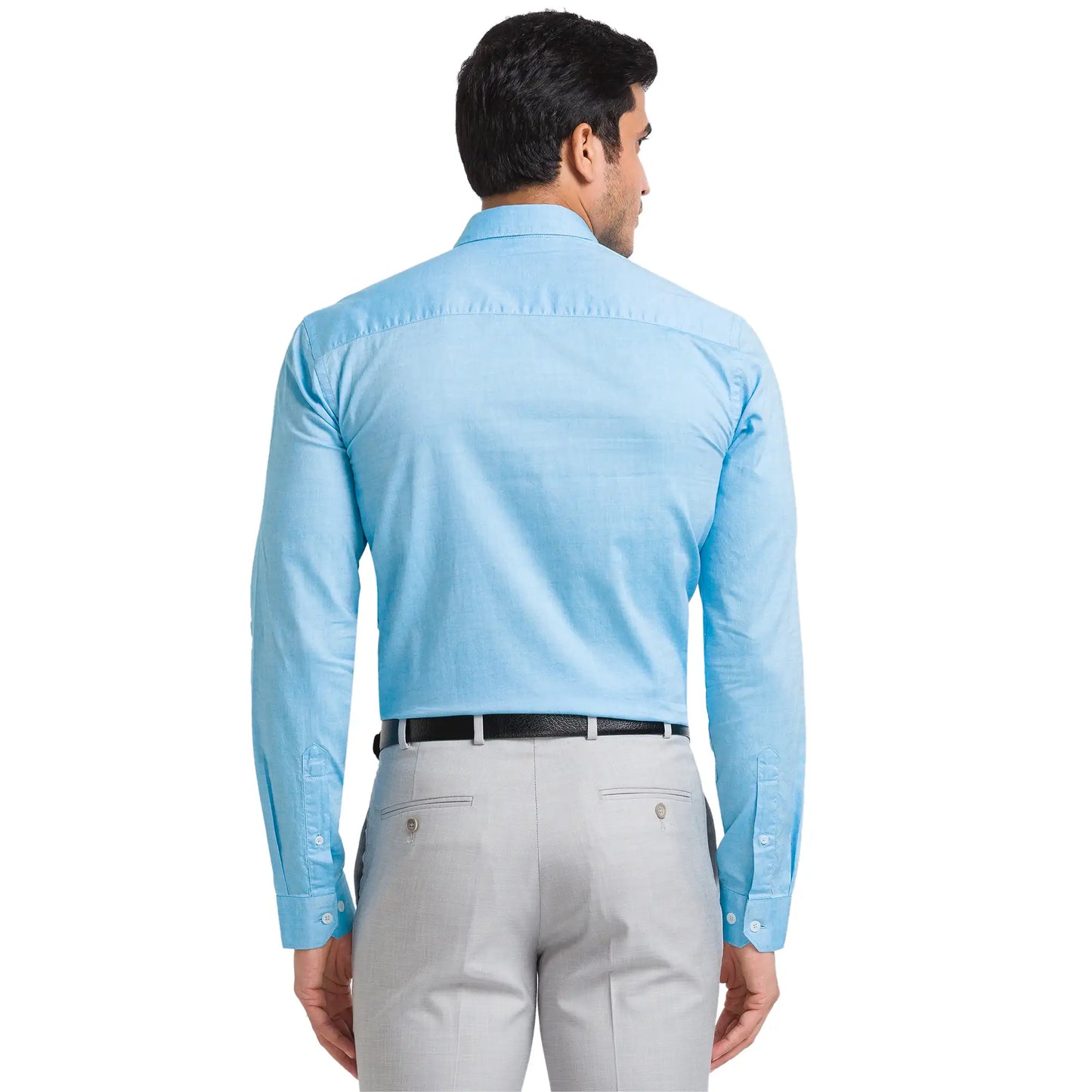 Men Slim Fit Light Orange Shirt