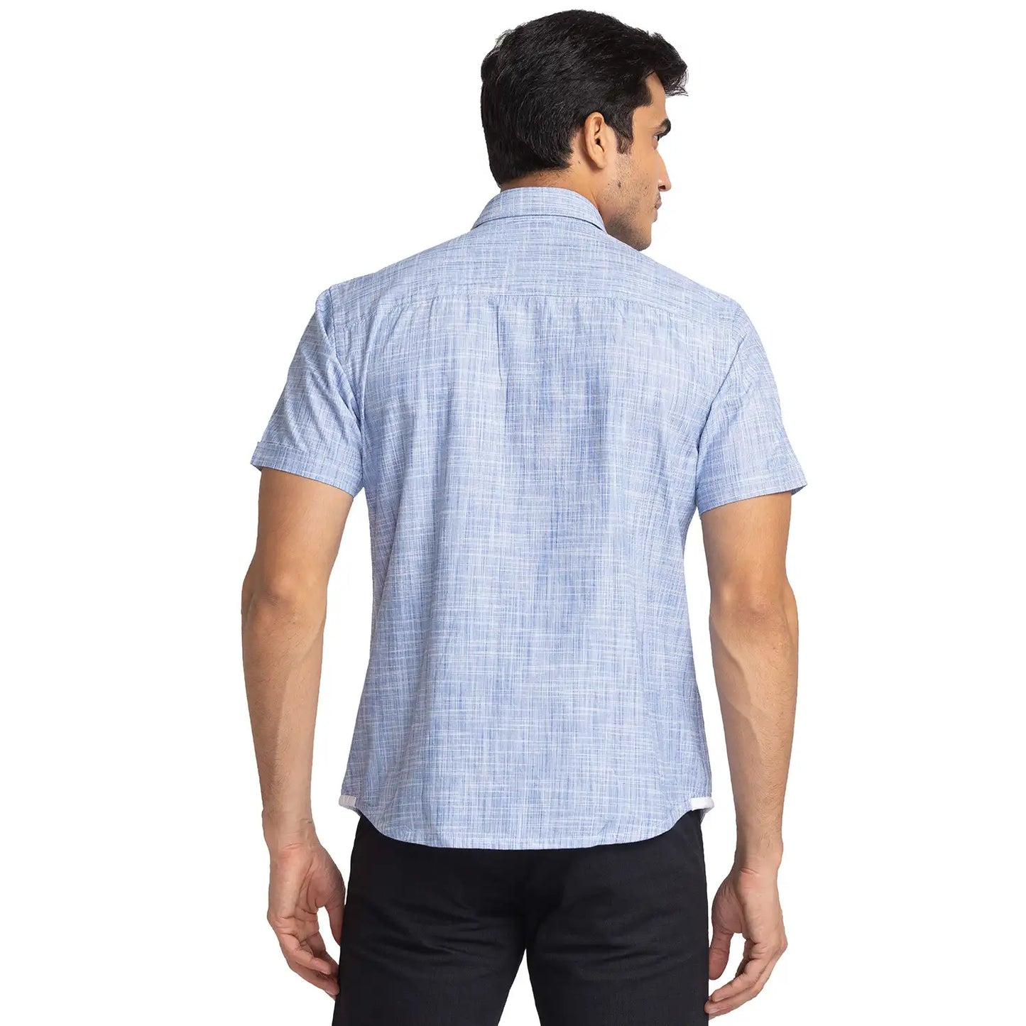 Men Slim Fit Pink Shirt