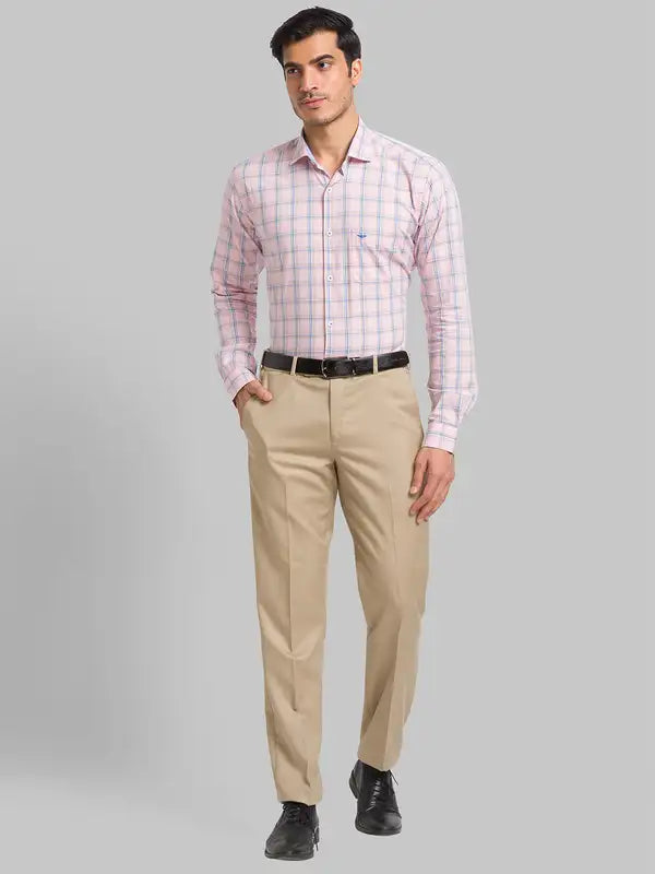 Men Slim Fit Yellow Shirt