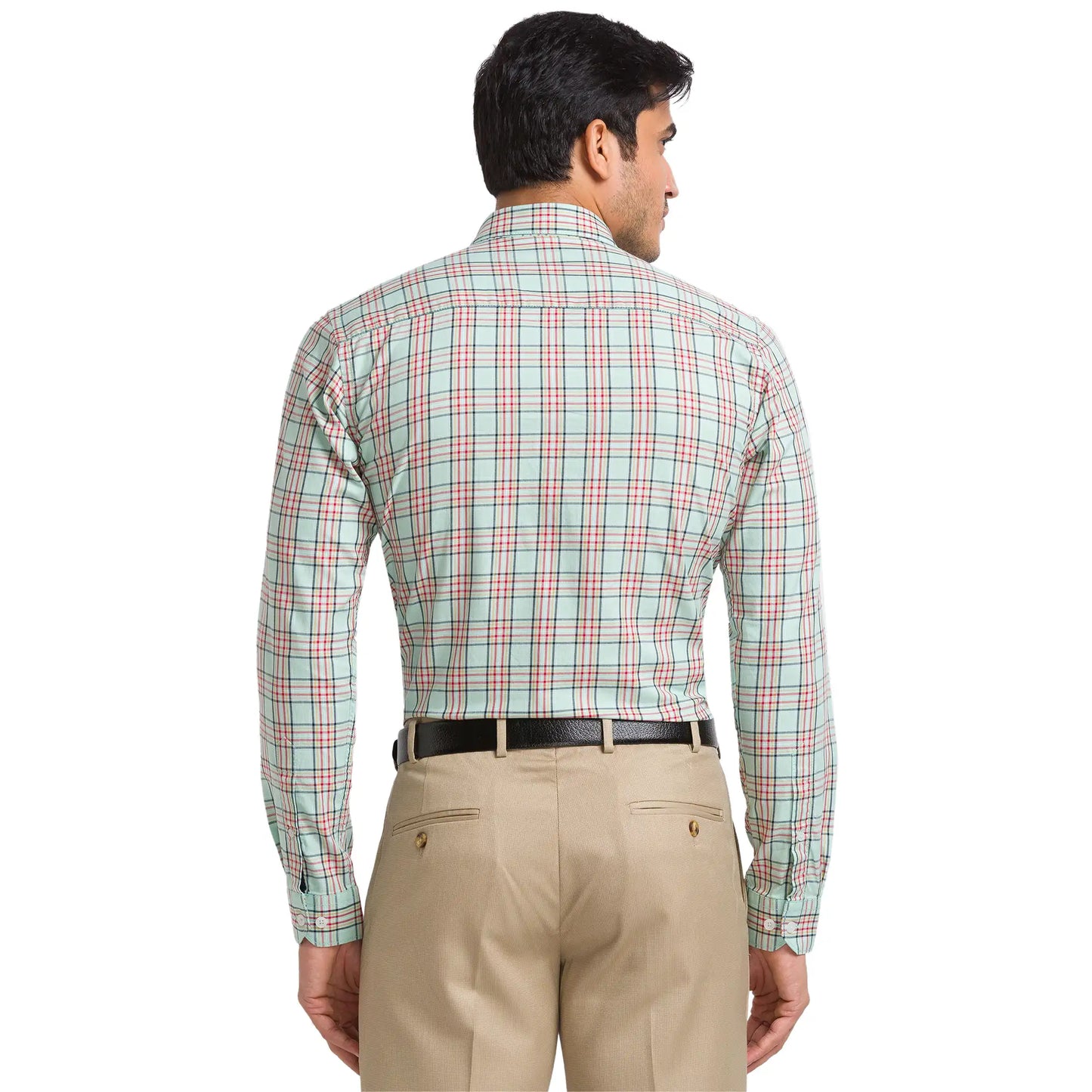 Men Slim Fit Pink Shirt