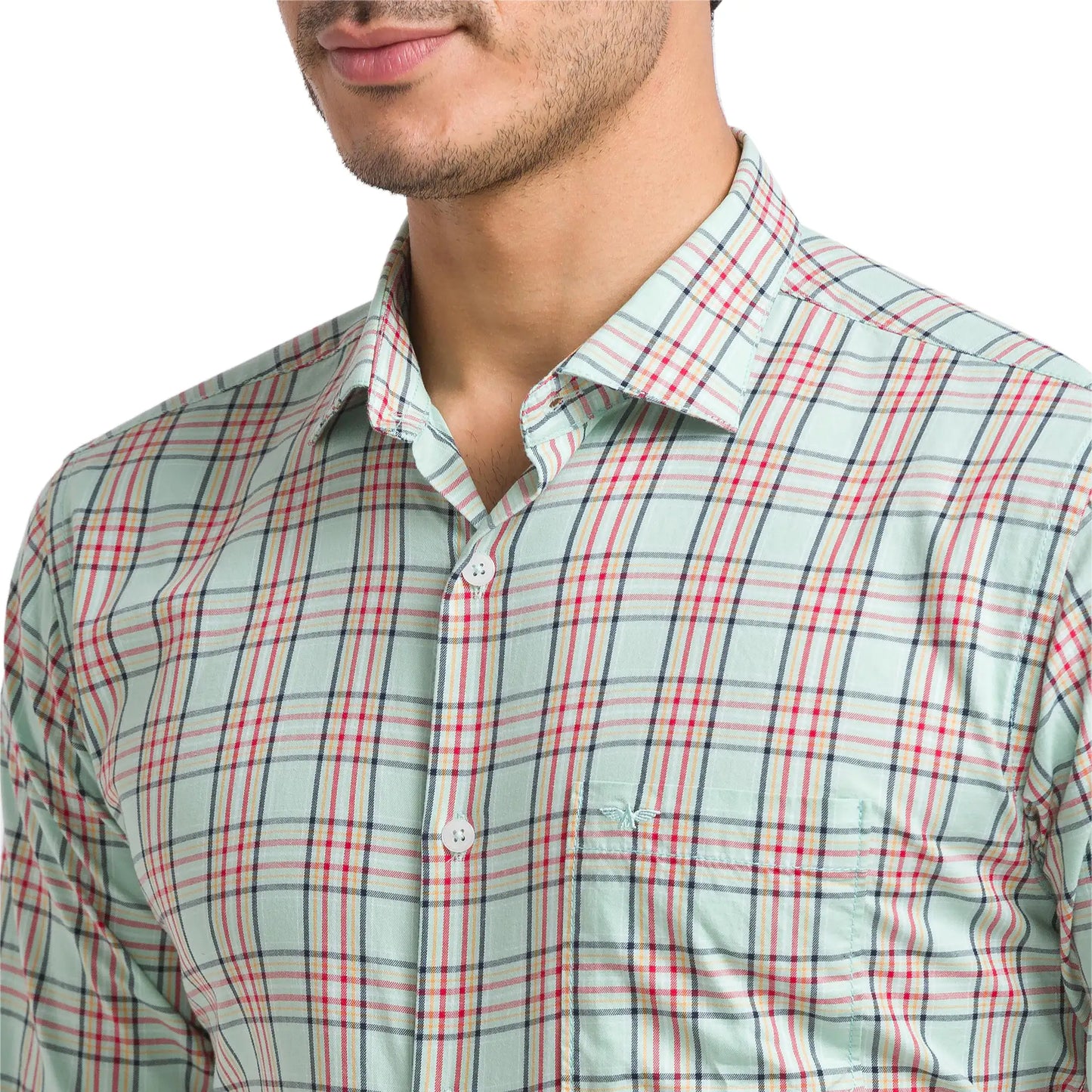 Men Slim Fit Pink Shirt