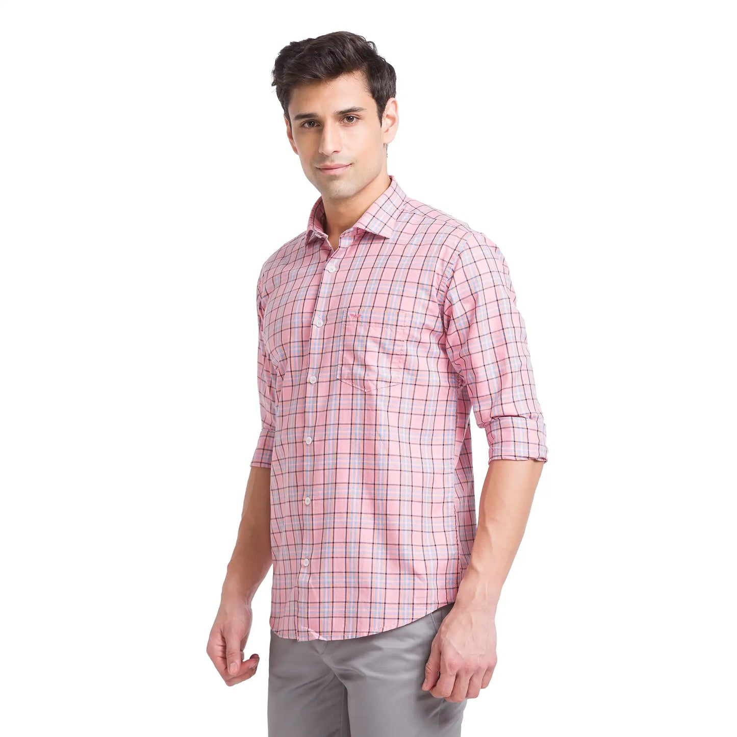 Men Slim Fit Blue Shirt