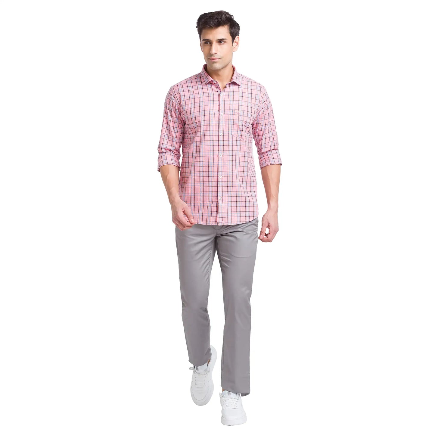 Men Slim Fit Blue Shirt