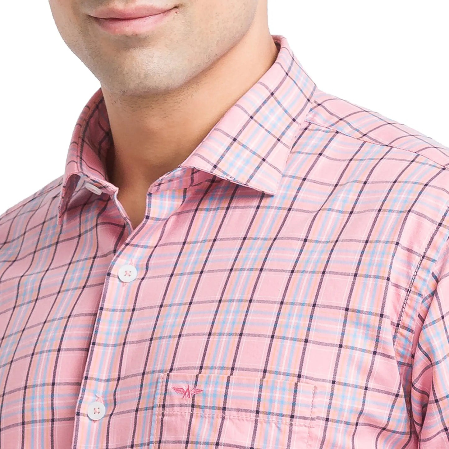 Men Slim Fit Blue Shirt