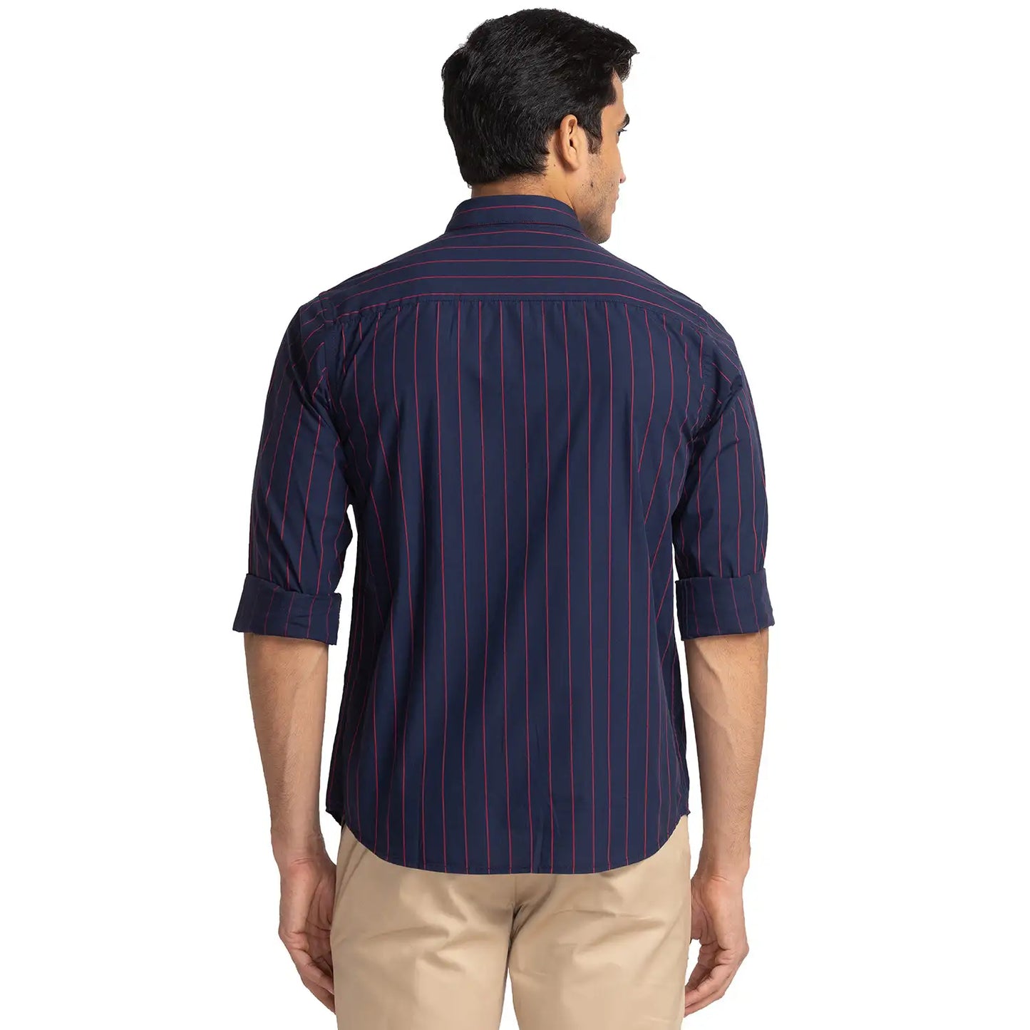 Men Slim Fit Green Shirt