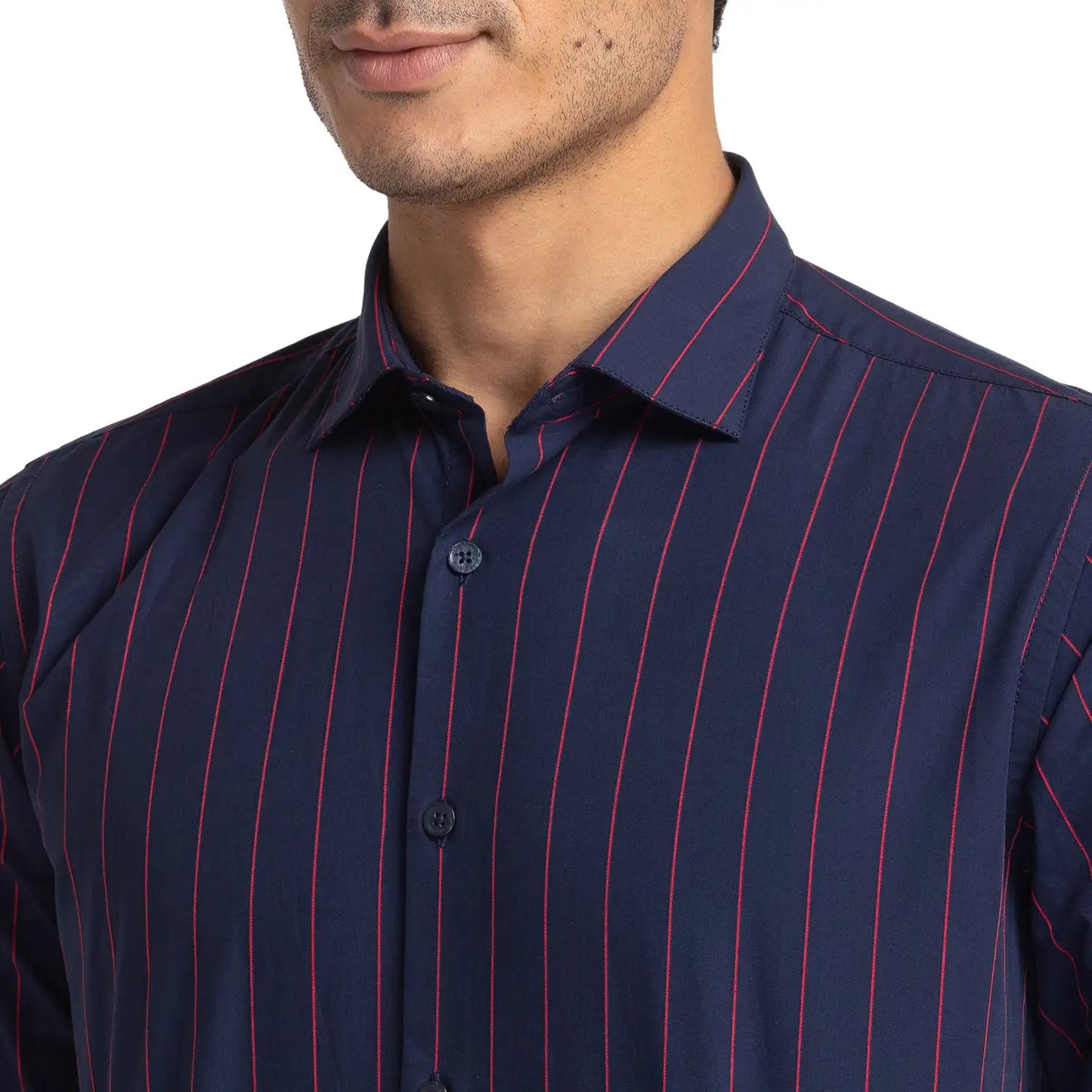 Men Slim Fit Green Shirt