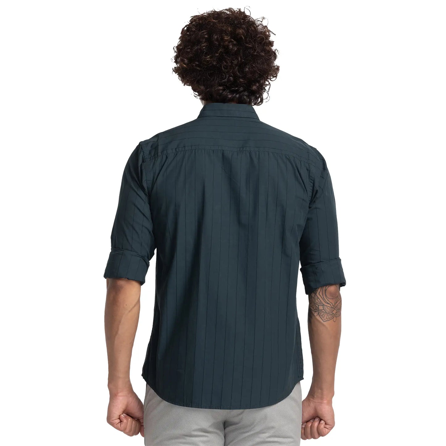 Men Slim Fit Red Shirt