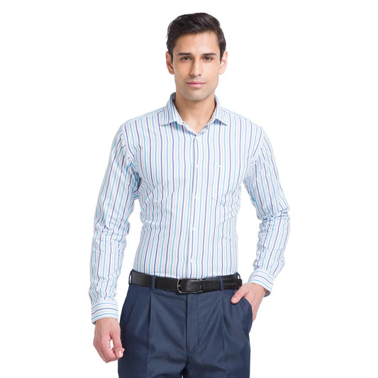 Men Slim Fit Green Shirt