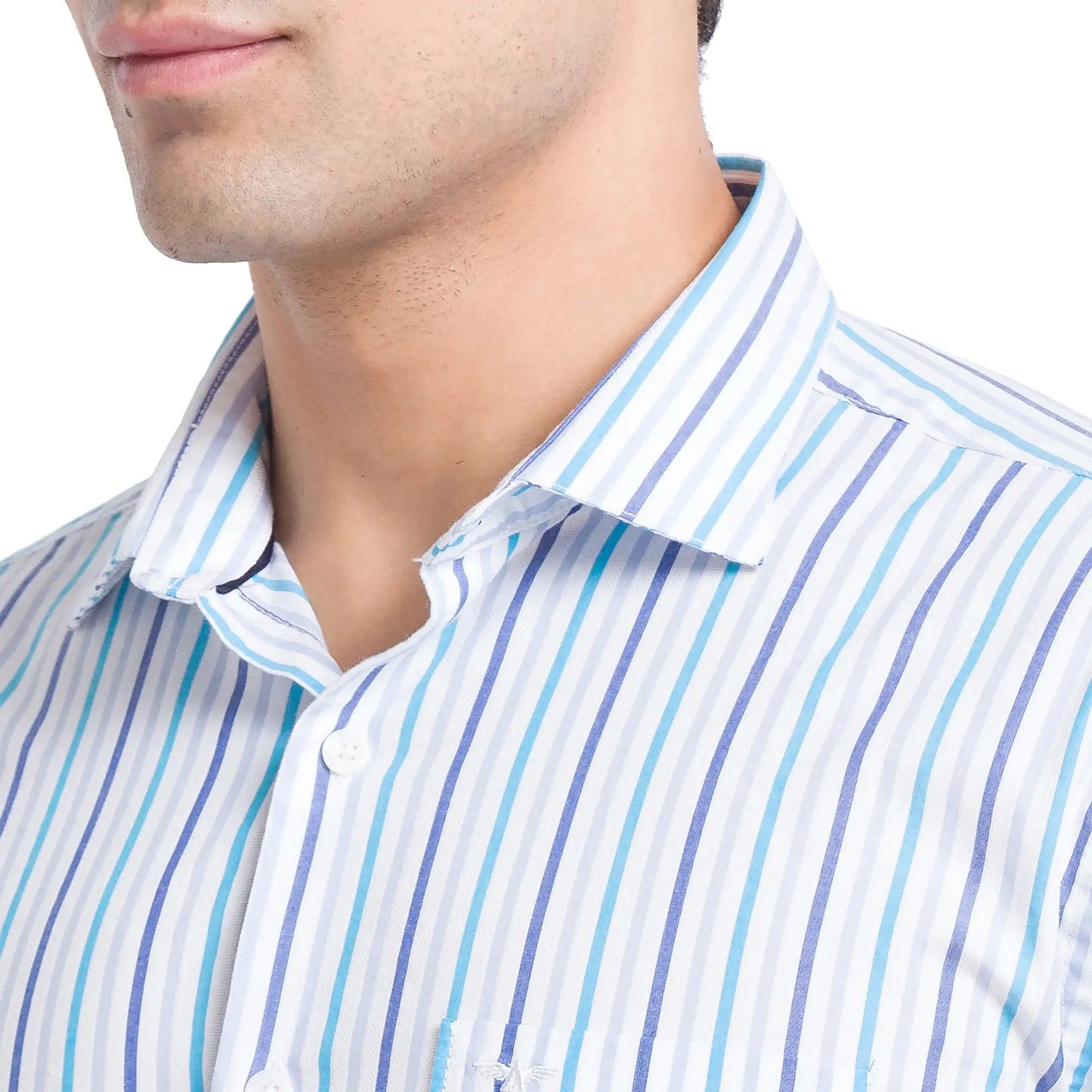 Men Slim Fit Green Shirt