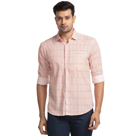 Men Slim Fit Blue Shirt