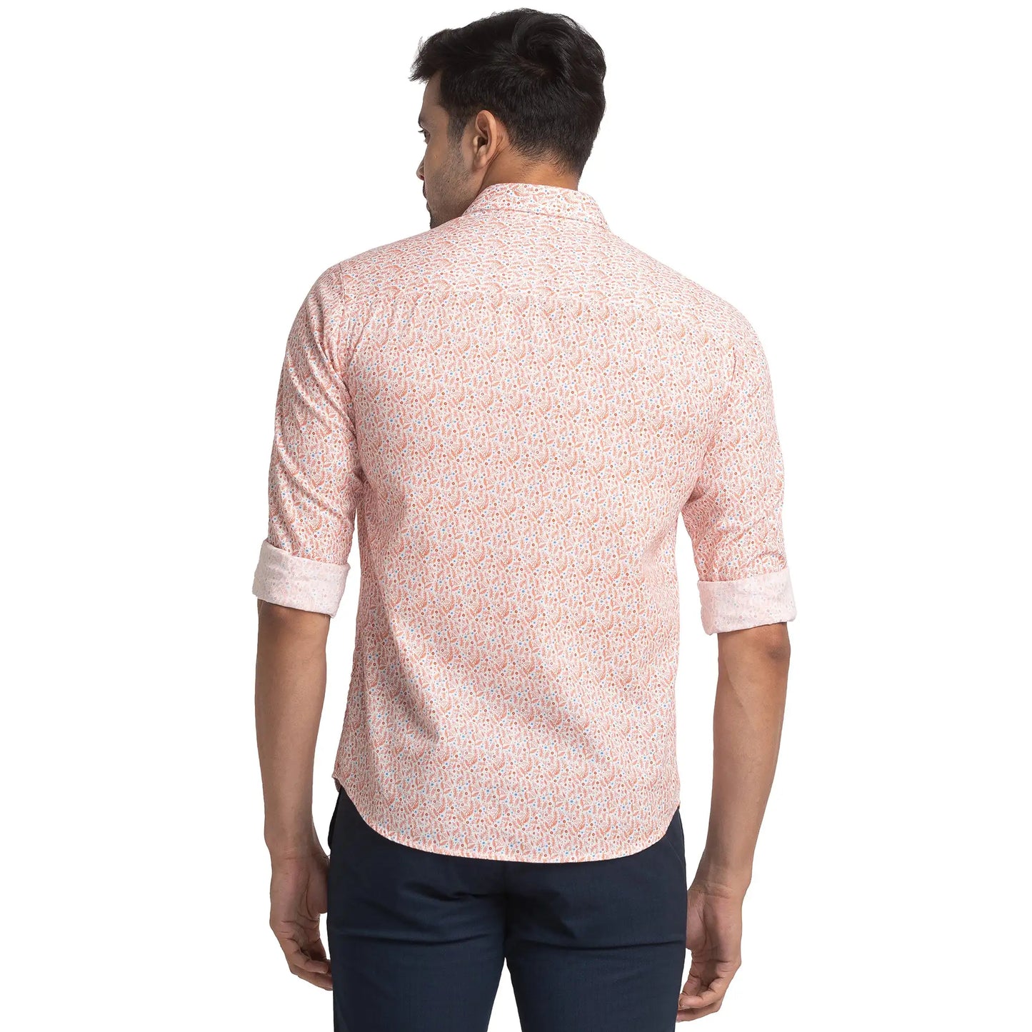 Men Slim Fit Blue Shirt