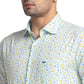 Men Slim Fit Light Orange Shirt