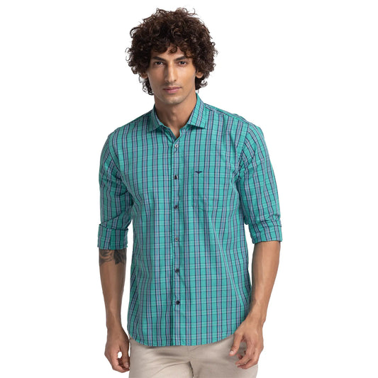 Men Slim Fit Red Shirt
